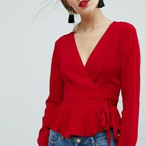 Re Poshing! ASOS only worn once wrap top